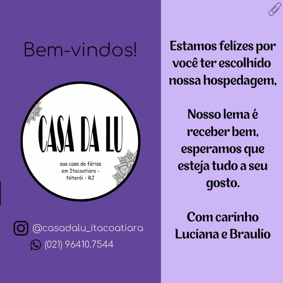 Casa Da Lu Itacoatiara -Suite Alto Mourao Niterói Exteriér fotografie